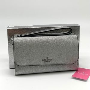 - Kate Spade shimmy glitter phone wristlet NWB